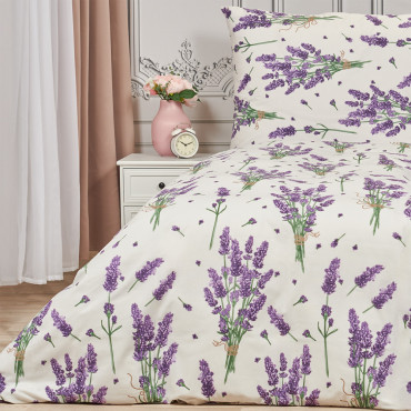Povlečení Levandule - Bavlněné s Levandulovými Květinami