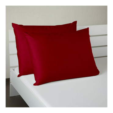 Červený saténový povlak 50x70 cm
