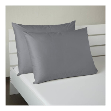Saténový povlak tmavě šedý 50x70cm