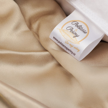 Péřový polštář EXCLUSIVE Silver - krémově bílý