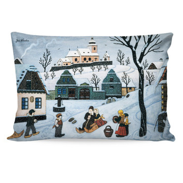 Luxusní kid-friendly povlak 33x50cm Josef Lada motiv