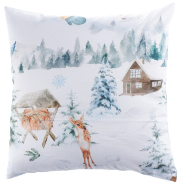 Luxusní bavlněný povlak Zima 40x40cm, Česká výroba