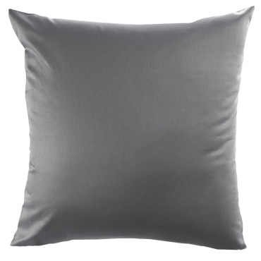Luxusní šedý saténový povlak 40x40cm, 100% bavlna, Easy Care