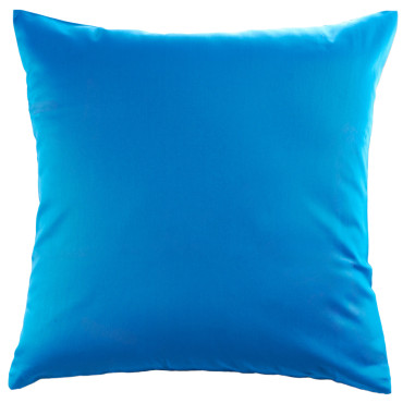 Saténový povlak modrý 40x40cm, luxusní 100% bavlna